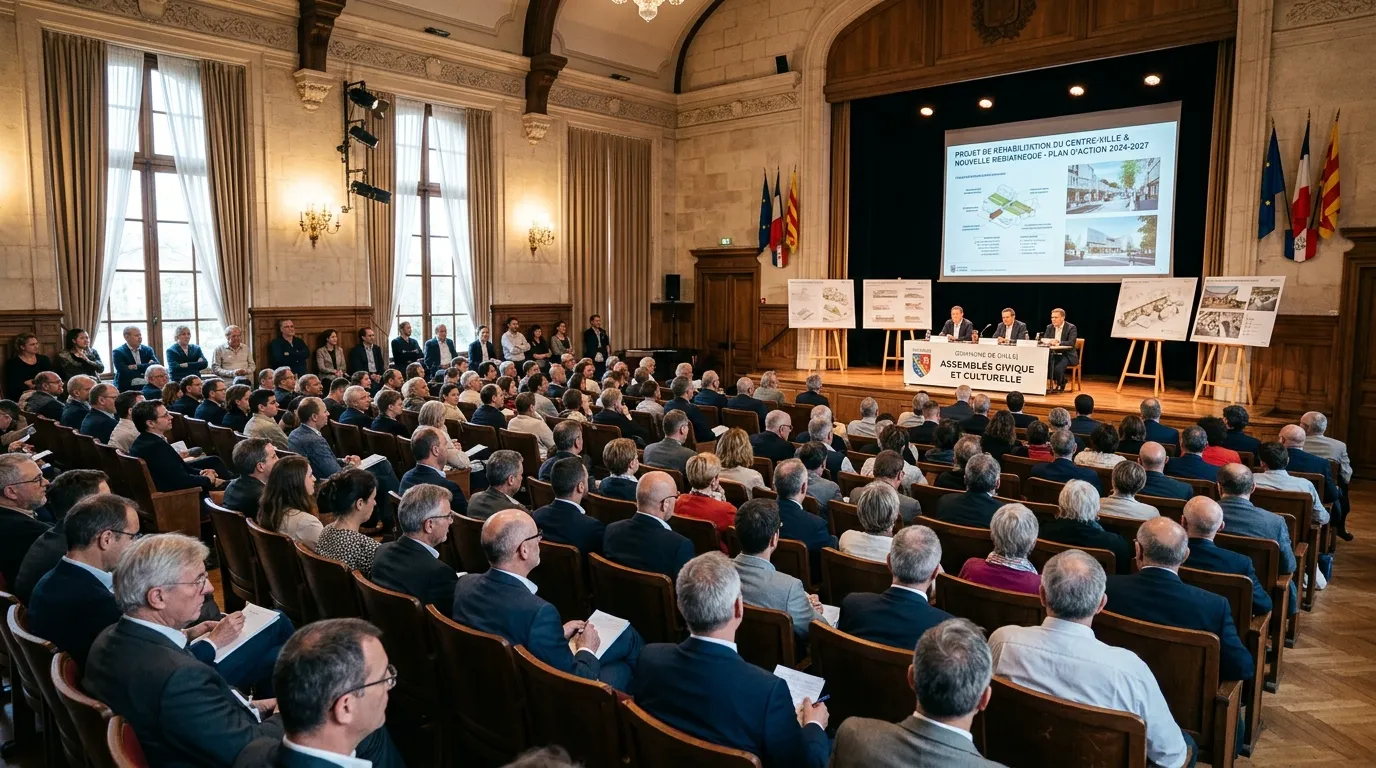 Rassemblement des adhérents lors de l'assemblée statutaire